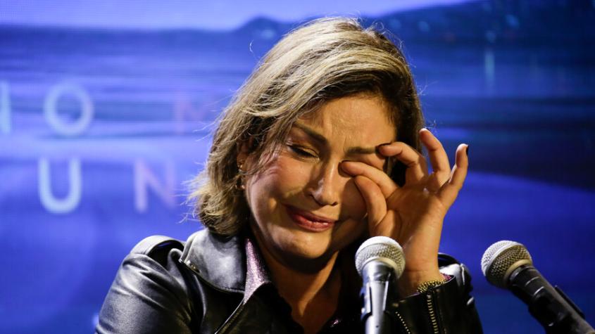 "Hay mucha odiosidad": Javiera Contador se quebró en plena conferencia de prensa