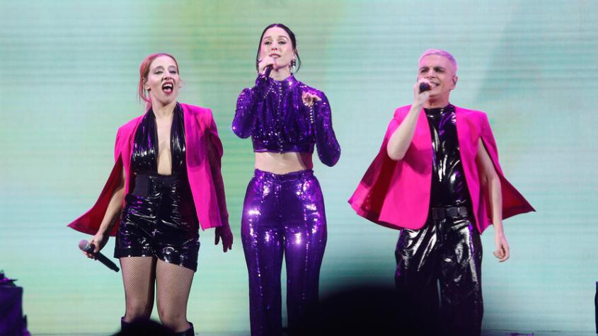 Enamorada: así fue la presentación de Fran Valenzuela con Miranda! en Viña 2024