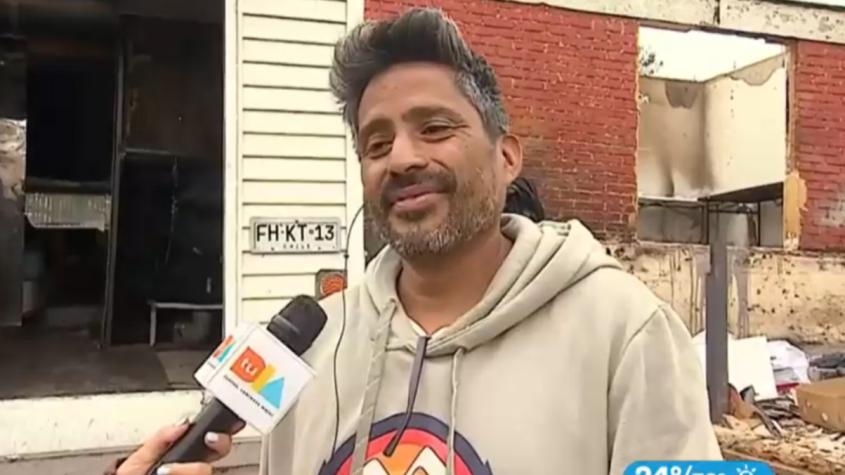 Hombre que salvó a 50 personas de morir en los incendios: "Parecía Don Quijote de la Mancha"