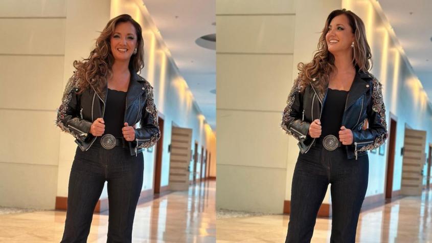 ¡Noche de rock! Priscilla Vargas asombra con maravilloso look para la noche chilena de Viña 2024