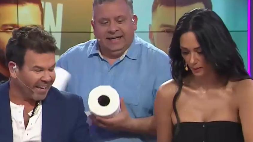 El chascarro de Pamela Díaz que provocó divertida reacción de Willy Sabor: "La mansa cag..."