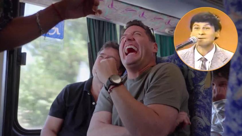 Pancho y Jorge se sorprenden al encontrarse con Juan Varas, "El Mochila", antiguo humorista de la televisión