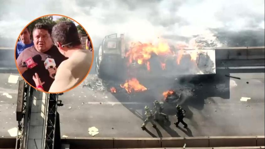 "Lo sacamos vivo, pero quemado": El fuerte relato de testigo que rescató a víctima de explosión en Renca