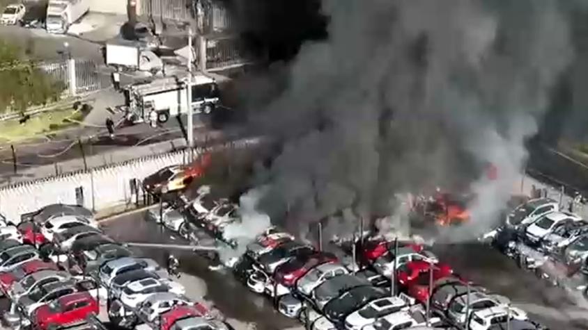 Video de la fuerte explosión que provocó incendio en Renca: hay personas lesionadas