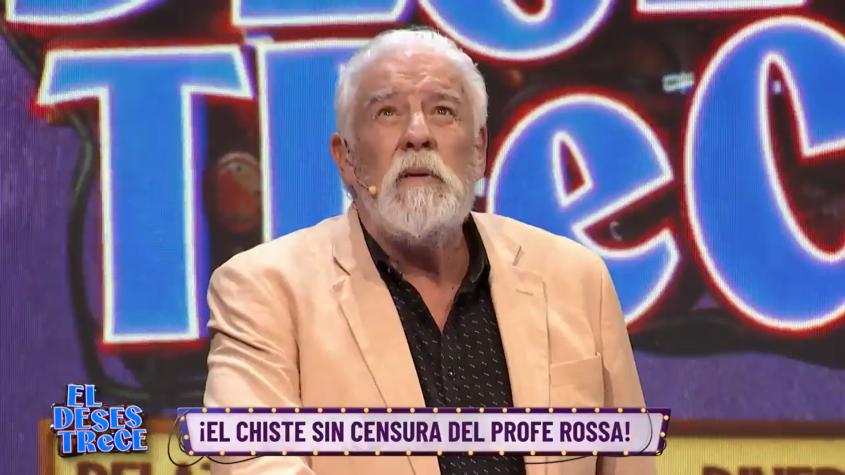 Profesor Rossa desata carcajadas con su esperado "chiste sin censura" en El Desestrece