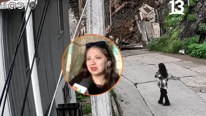 "Pensé que me iba a morir": milagrosa salvada de mujer tras derrumbe de cerro en Valparaíso