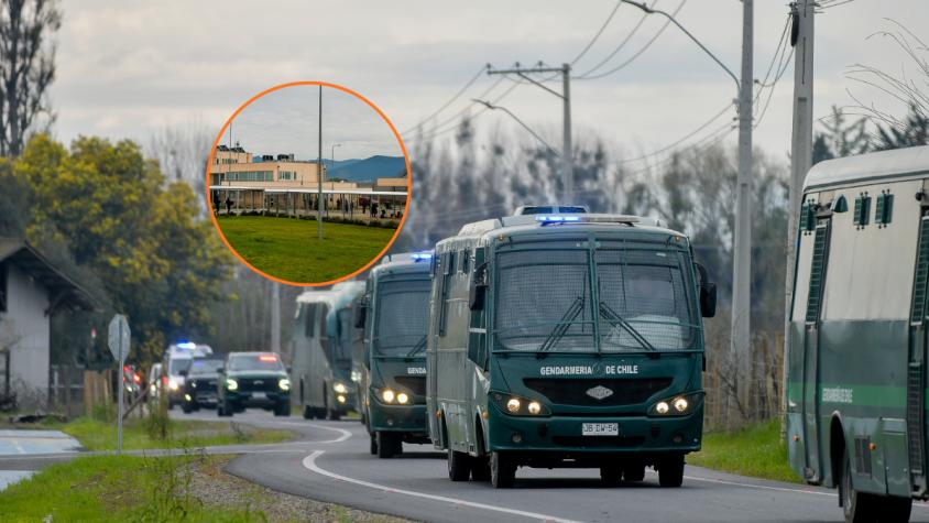 Así fue la llegada de los reos a la nueva cárcel de Talca: todos utilizaron el mismo uniforme
