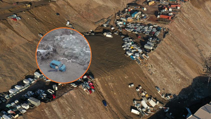 Temporal en Iquique dejó insólita imagen: decenas de autos fueron arrastrados hasta la playa