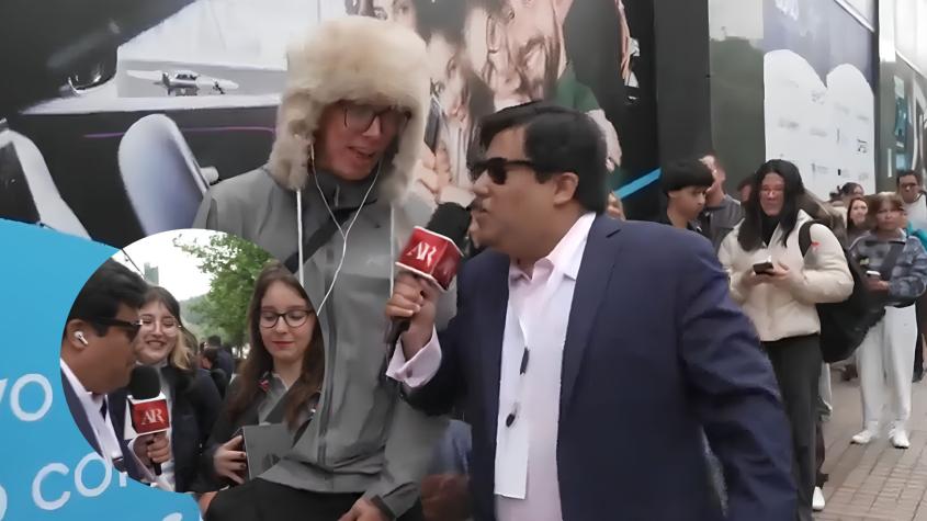 Pantuflas a más de 70 mil pesos: Nacho Pop visitó la tienda oficial de BTS en Chile