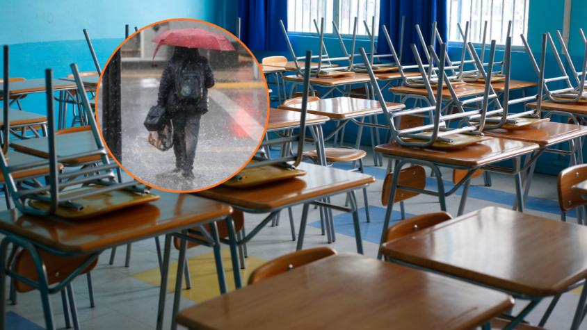 Tormenta en Santiago: cuatro comunas suspenden clases para este miércoles tras intensas lluvias