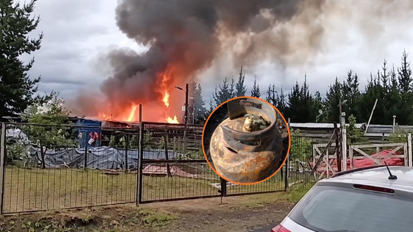 Casa se incendió tras impacto de un rayo en Yungay: balón de gas perforado sería el principal motivo 